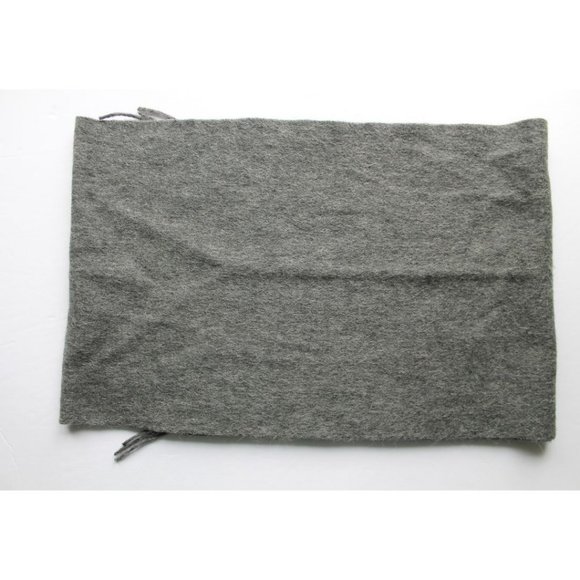 Yves Saint Laurent Pour Homme Motif Scarf Wool Men's Grey - Picture 2 of 7